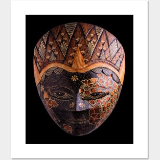 batik masks Posters and Art